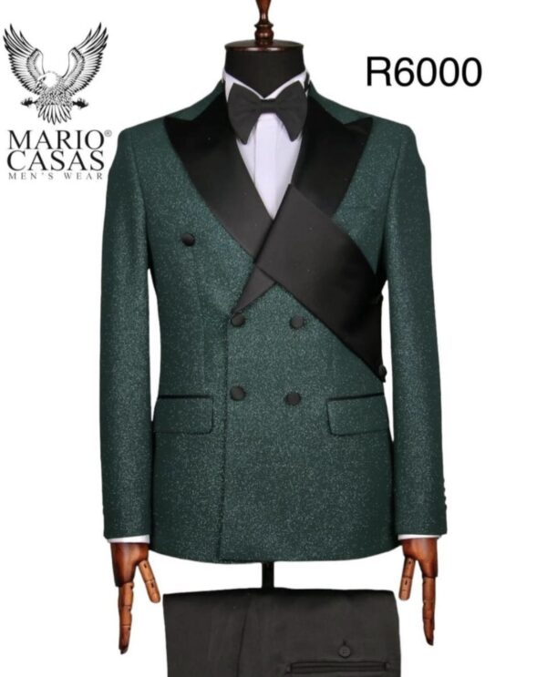 Glitter Green Tuxedo Suit